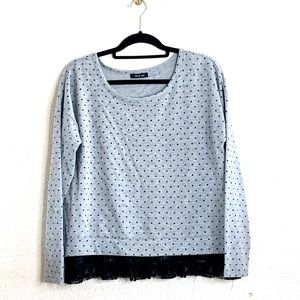 Verve Amí Lace Hem sweatshirt
